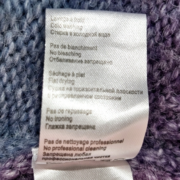 Mini Molly by Molly Bracken Fuzzy Sweater Multicolor Ombre Striped Pink Blue - Picture 5 of 5